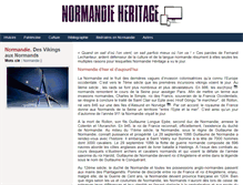 Tablet Screenshot of normandie-heritage.com